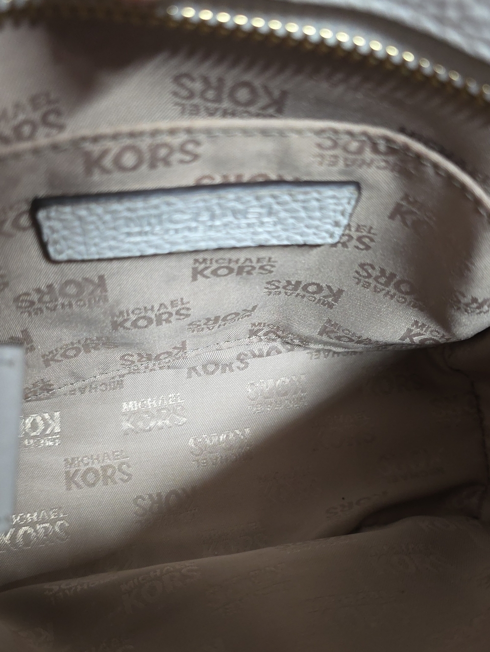 Michael Kors White Pebbled Leather Crossbody Hamilton Traveler Nwt - Picture 13 of 16